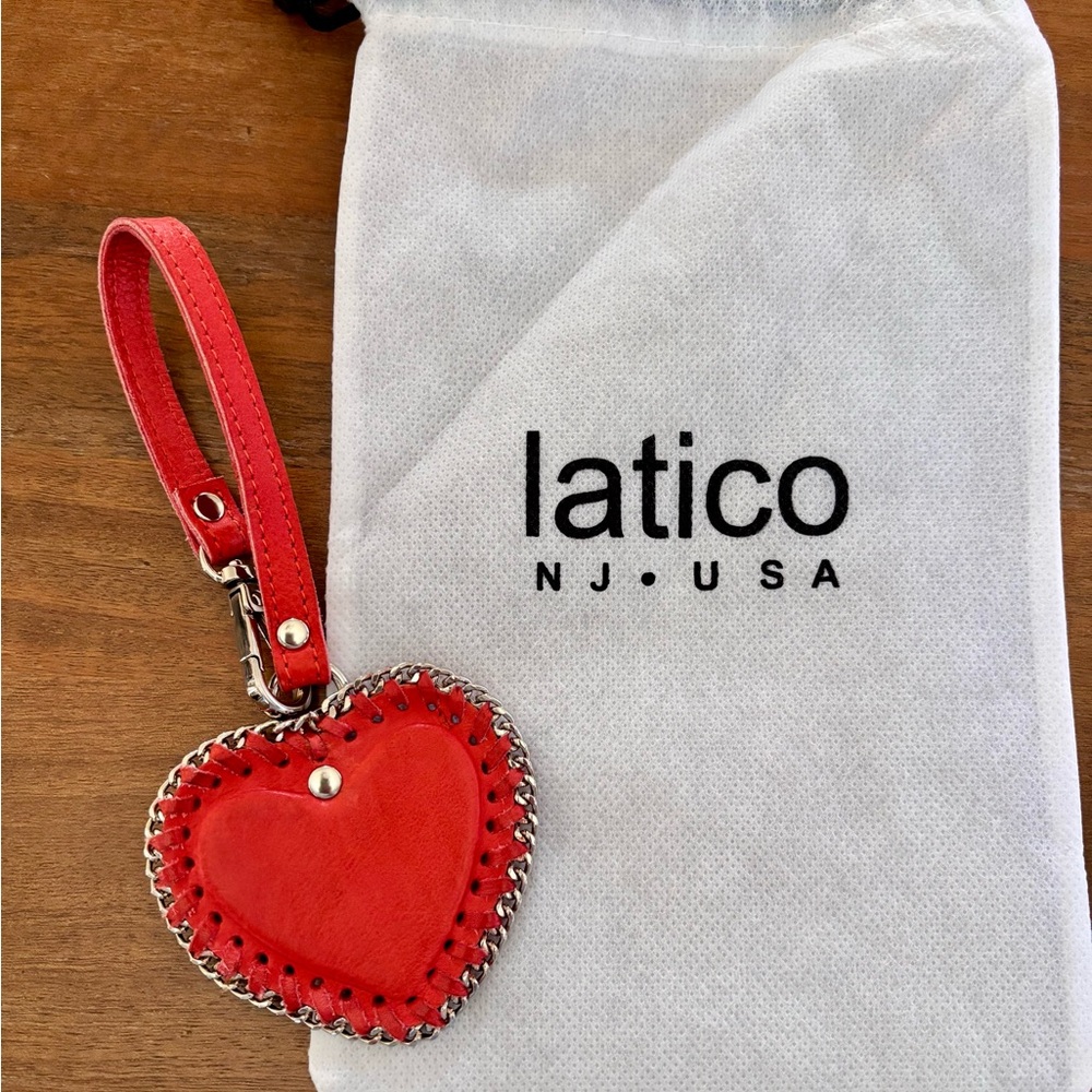 Latico Red Heart Keychain/charm